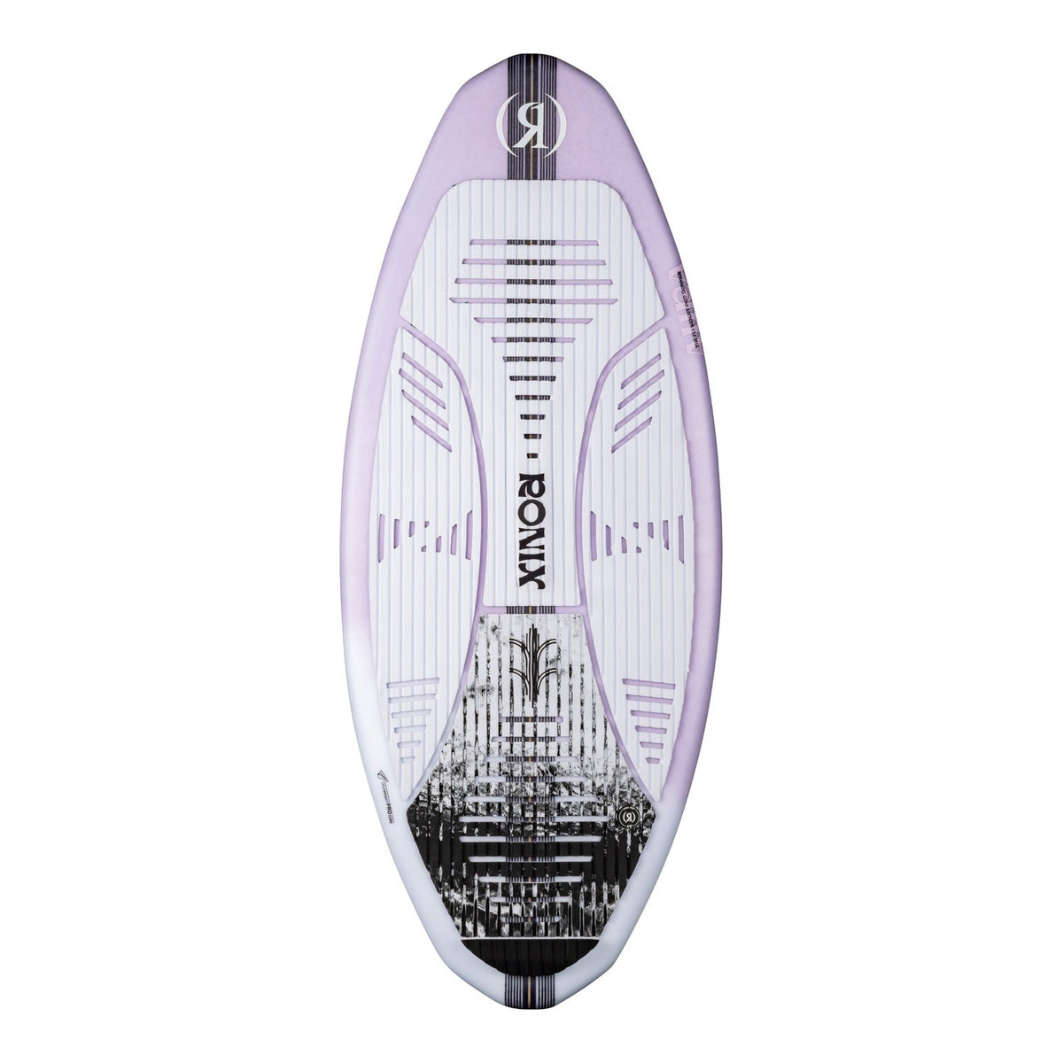 2027 Ronix Womens Aura Flyweight Skimmer Wakesurf Lavender Carbon — topsheet