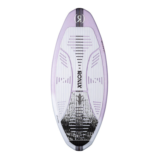 2027 Ronix Womens Aura Flyweight Skimmer Wakesurf Lavender Carbon — topsheet