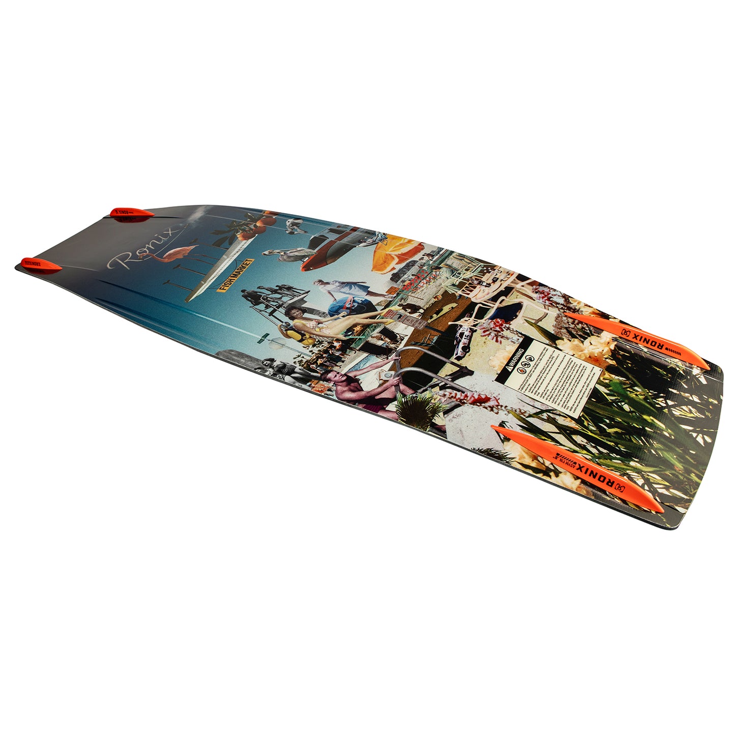 2027 Ronix Supreme Wakeboard Aeronautics Collage — hybrid rocker profile and Speedwalls
