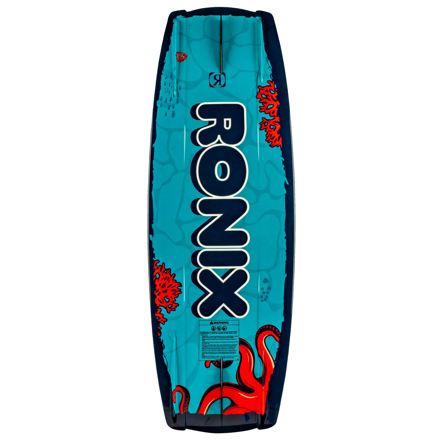 2027 Ronix Vision Kids Wakeboard Inky The Octopus — base and molded fin detail