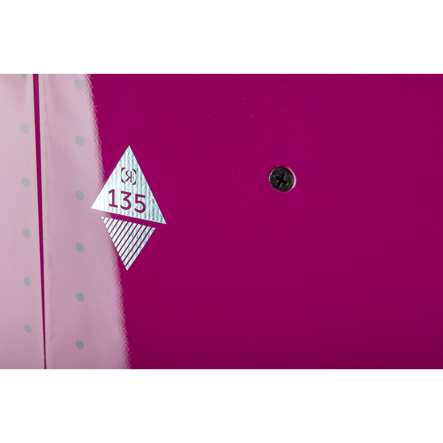 2027 Ronix Junior Krush Kids Wakeboard Mint / Merlot — angled topsheet