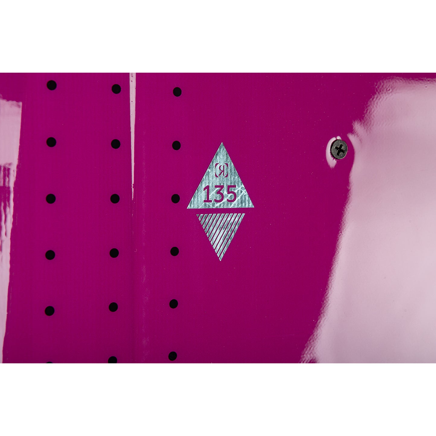 2027 Ronix Junior Krush Kids Wakeboard Mint / Merlot — asymmetric rail and molded fin detail