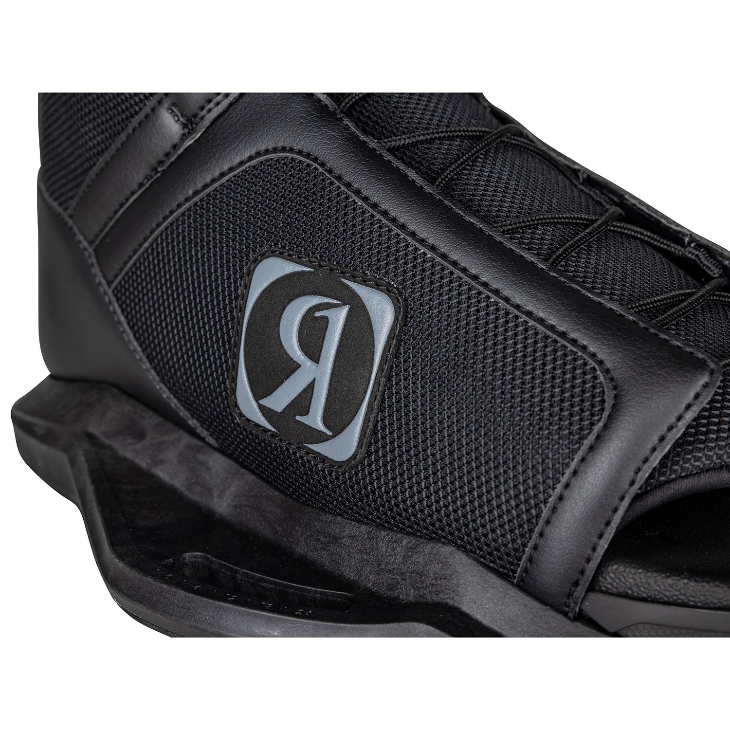2027 Ronix Divide Wakeboard Boots Jet Black — Mainframe 2.0 Low Cut chassis