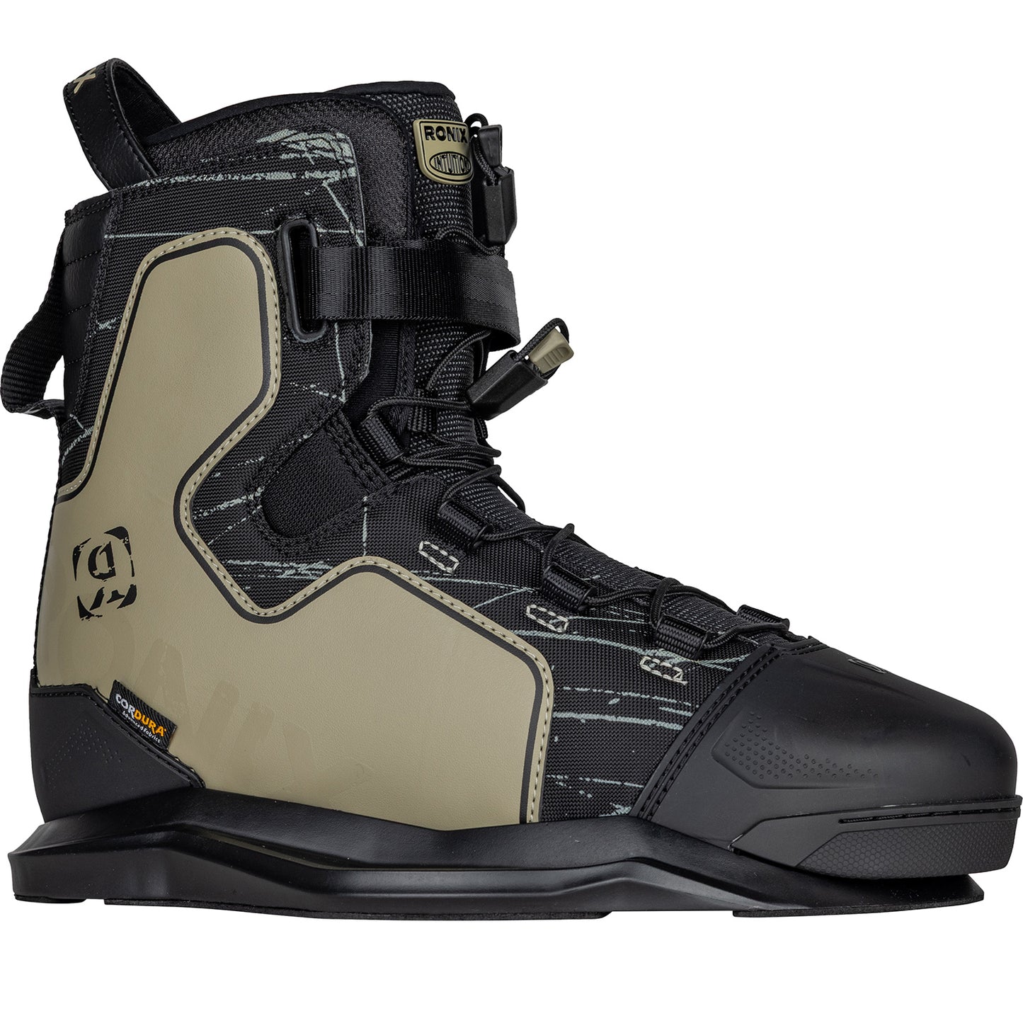2027 Ronix Kinetik Project EXP Wakeboard Boots Sand / Black — SuperStraps and lacing