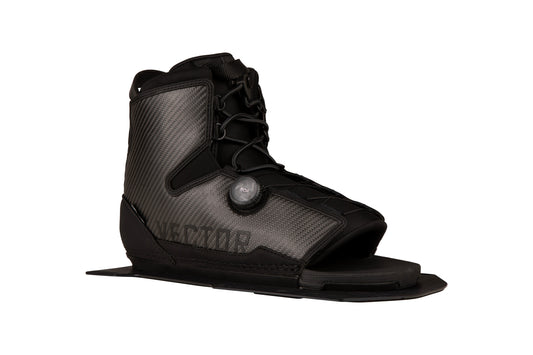 2027 Radar Carbitex Vector BOA Boot (Alum) Carbon — angled view showing the aluminium plate