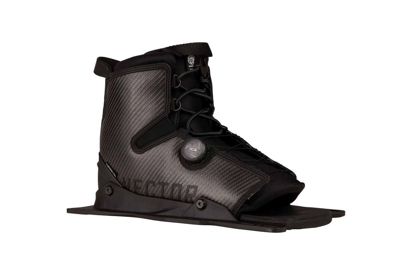 2027 Radar Carbitex Vector BOA front boot Carbon — angled view showing Carbitex upper and BOA dial