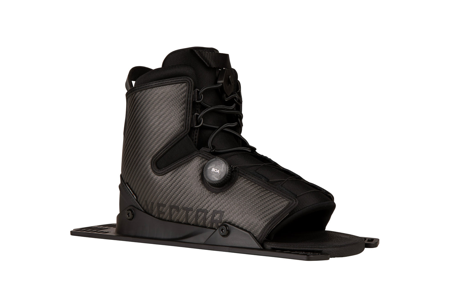2027 Radar Carbitex Vector BOA rear boot Carbon — angled view showing Carbitex upper and BOA dial