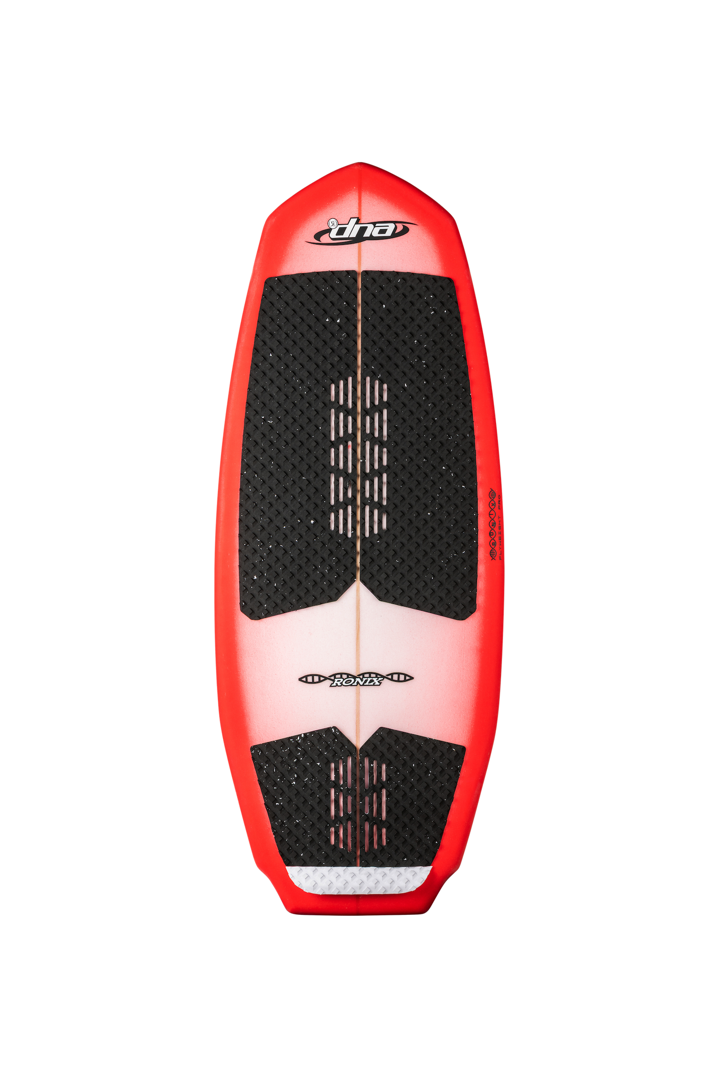 2027 Ronix DNA Flyweight Pro Wakesurf Arctic / Racing Red / Carbon — topsheet