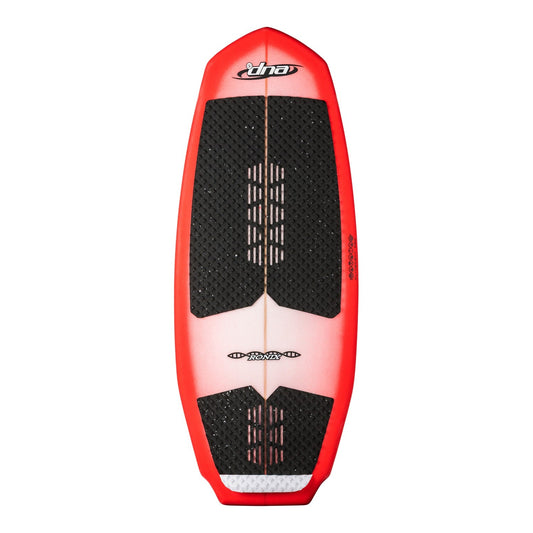 2027 Ronix DNA Flyweight Pro Wakesurf Arctic / Racing Red / Carbon — topsheet