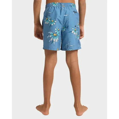 2026 Quiksilver Everyday Straight Volley Youth Boardhorts - Coronet Blue Costal Floral
