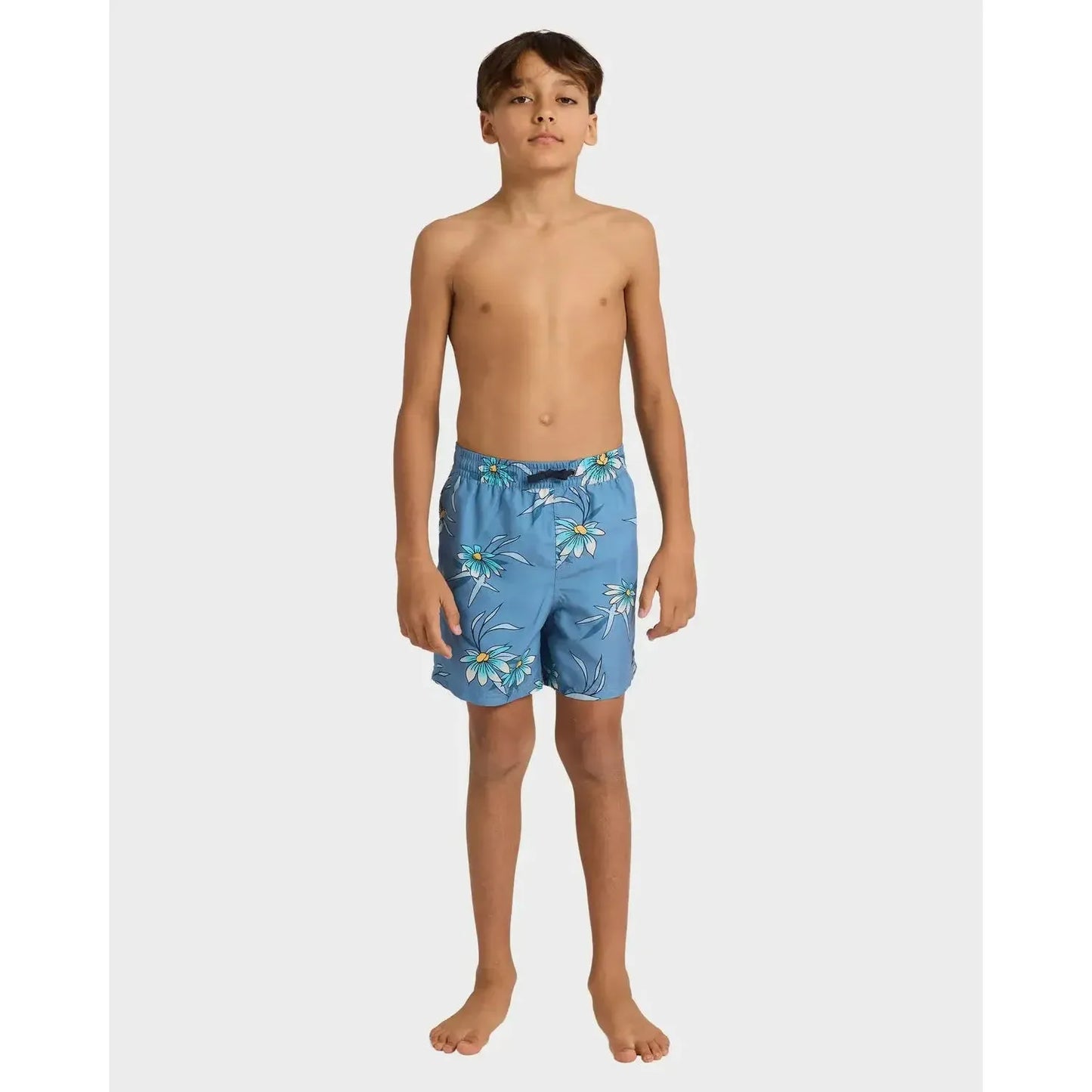 2026 Quiksilver Everyday Straight Volley Youth Boardhorts - Coronet Blue Costal Floral