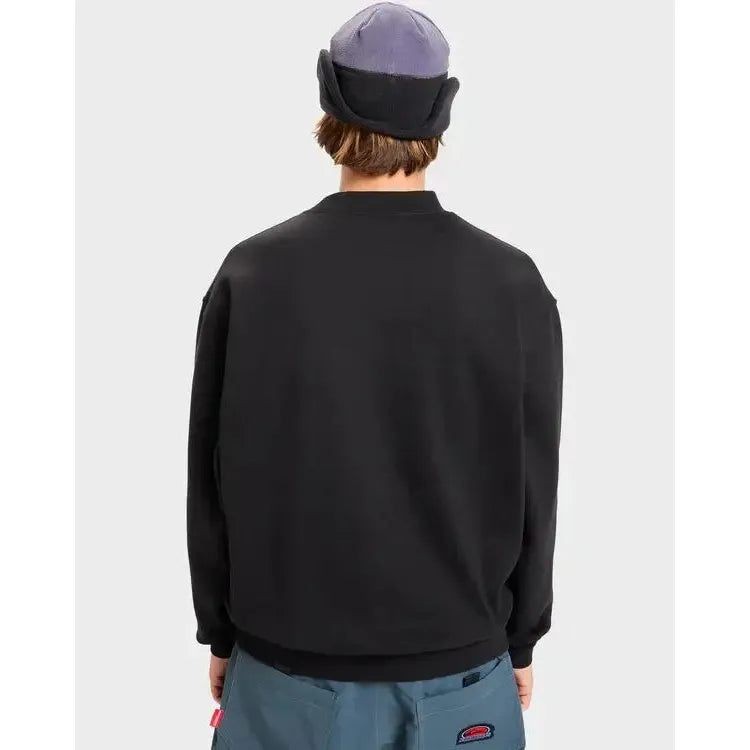 2026 Quiksilver Banging Crew Neck Fleece - True Black