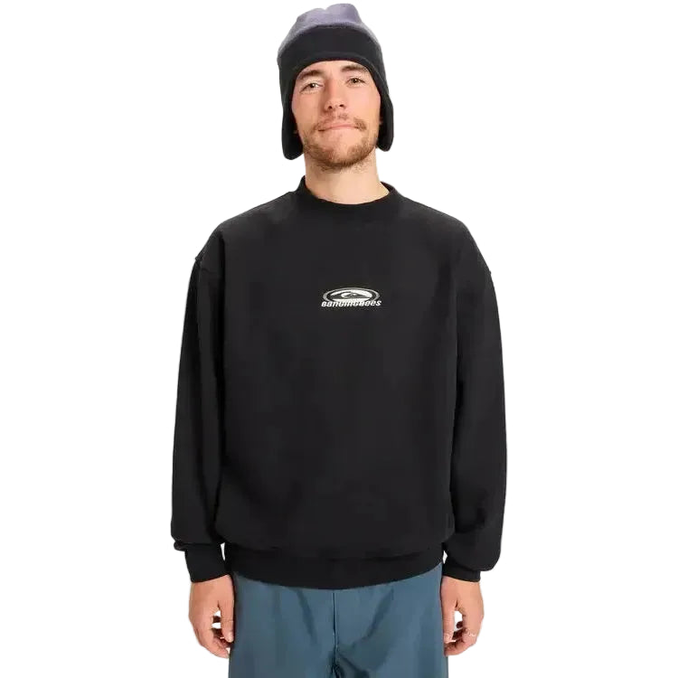2026 Quiksilver Banging Crew Neck Fleece - True Black
