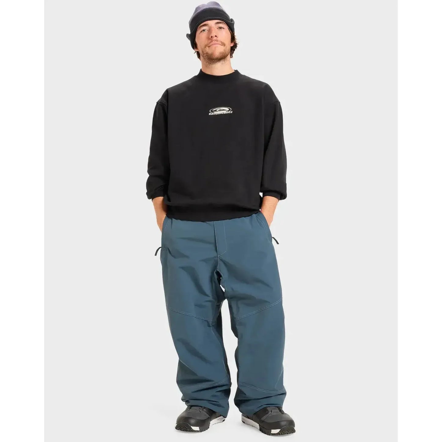 2026 Quiksilver Banging Crew Neck Fleece - True Black