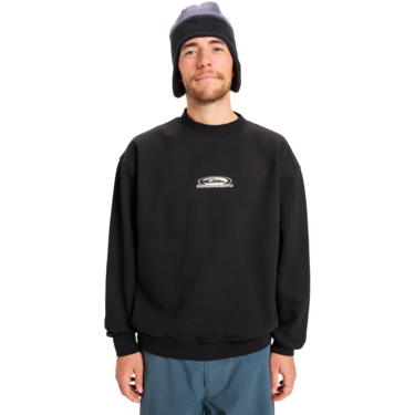 2026 Quiksilver Banging Crew Neck Fleece - True Black