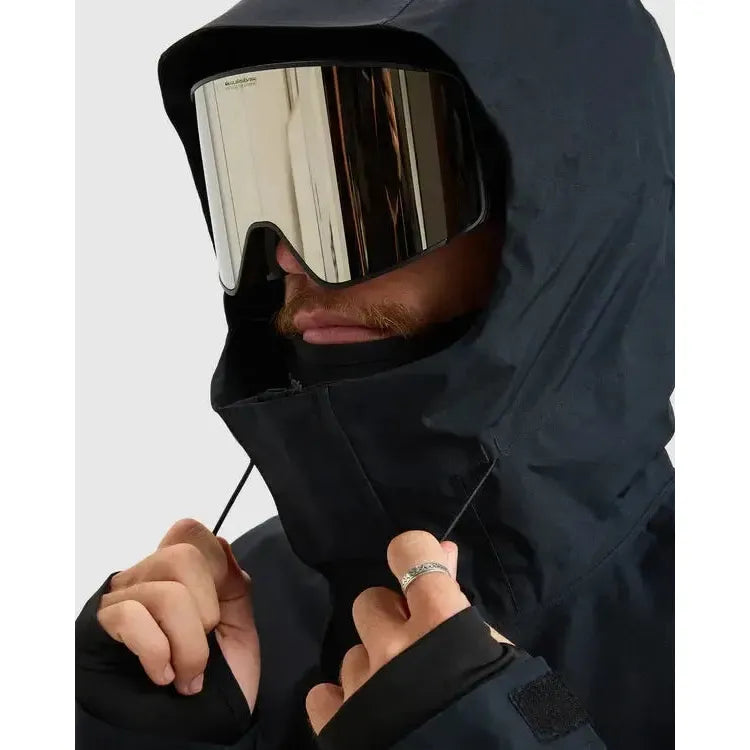 2026 Quiksilver Mission Gore-Tex Snow Jacket - True Black - Welcome Boardstore