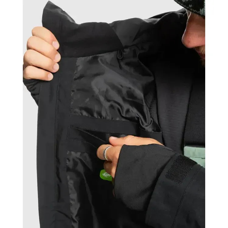 2026 Quiksilver Mission Gore-Tex Snow Jacket - True Black - Welcome Boardstore