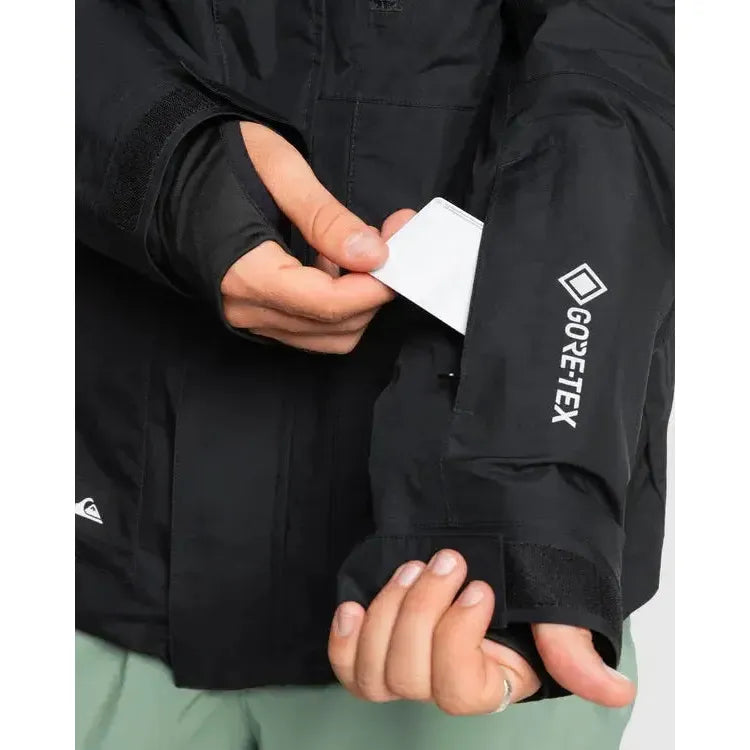 2026 Quiksilver Mission Gore-Tex Snow Jacket - True Black - Welcome Boardstore