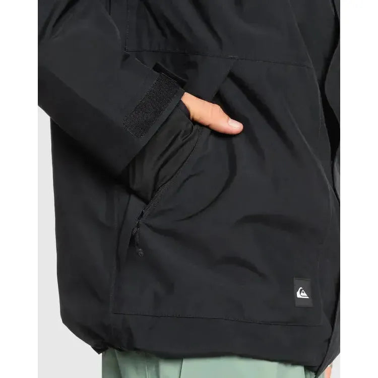 2026 Quiksilver Mission Gore-Tex Snow Jacket - True Black - Welcome Boardstore