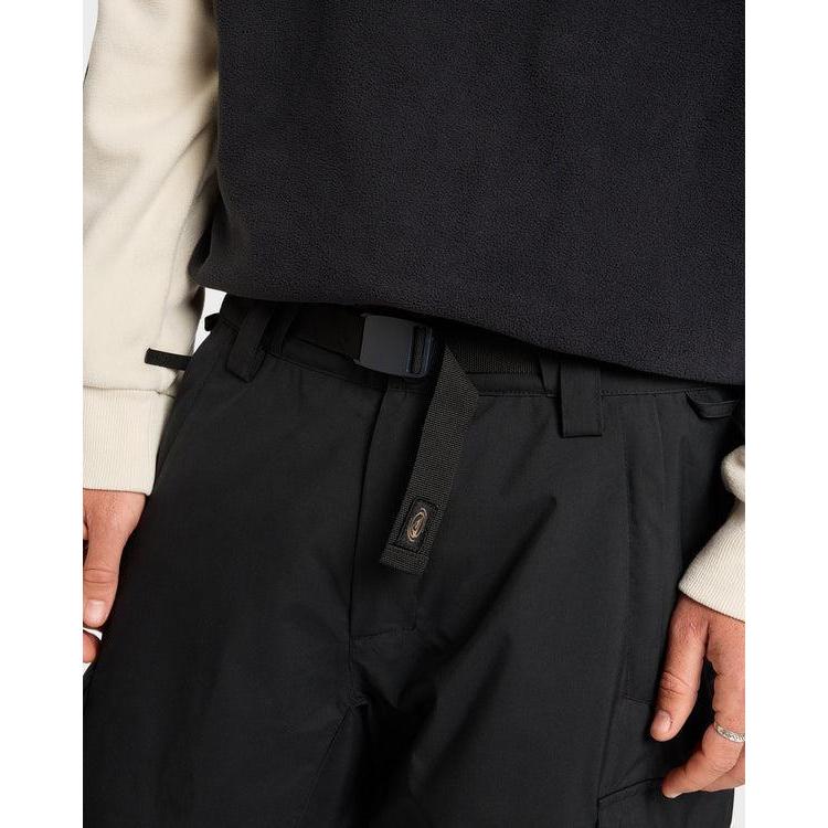 2026 Quiksilver Snow Down Cargo Snow Pants - True Black - Welcome Boardstore