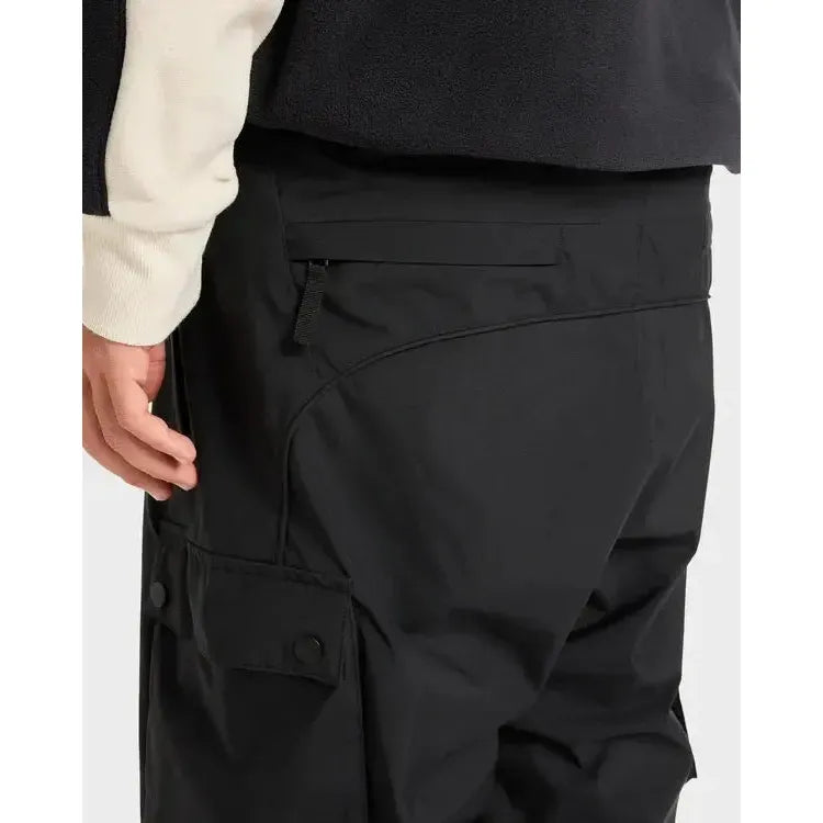 2026 Quiksilver Snow Down Cargo Snow Pants - True Black - Welcome Boardstore