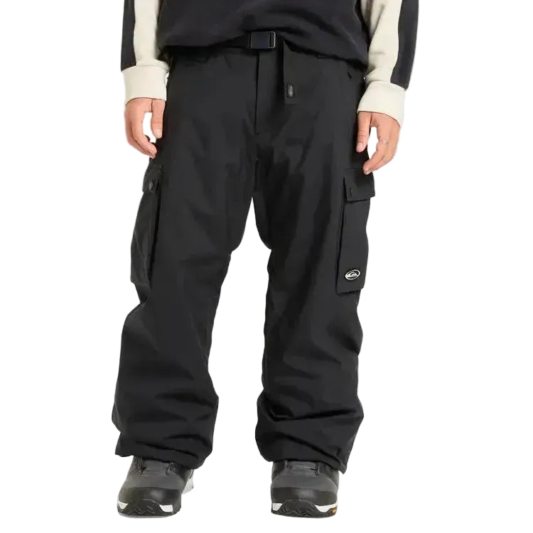 2026 Quiksilver Snow Down Cargo Snow Pants - True Black