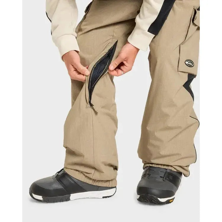 2026 Quiksilver Snow Down Cargo Snow Pants - Fallen Rock Ripstop - Welcome Boardstore