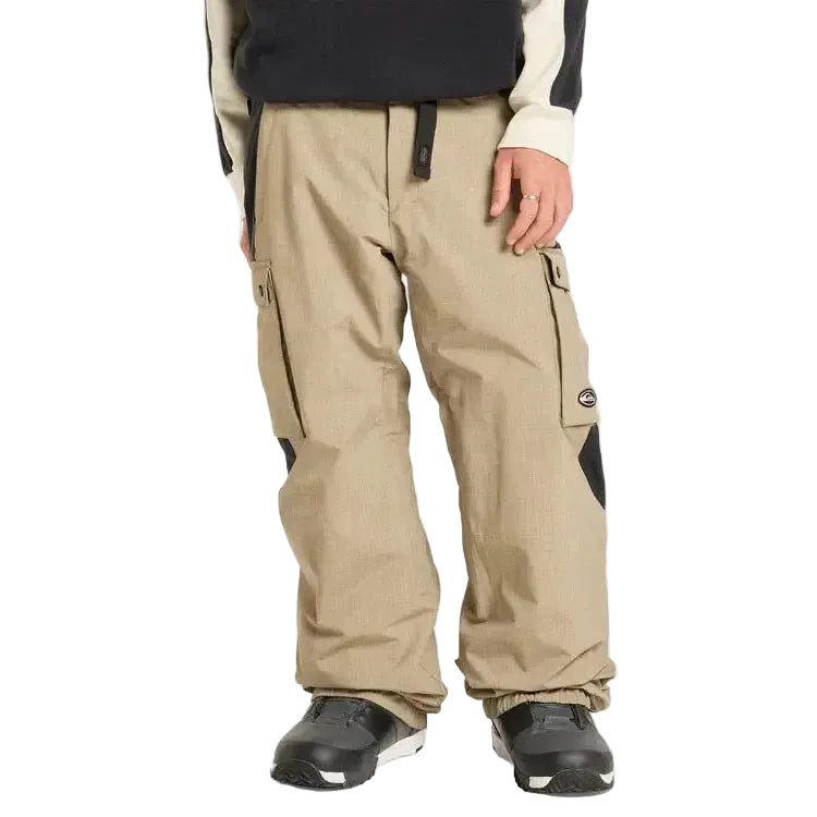 2026 Quiksilver Snow Down Cargo Snow Pants - Fallen Rock Ripstop