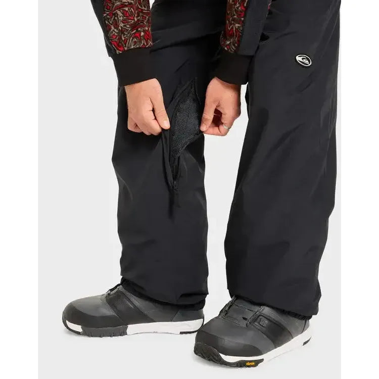 2026 Quiksilver Snow Down Snow Pants - True Black