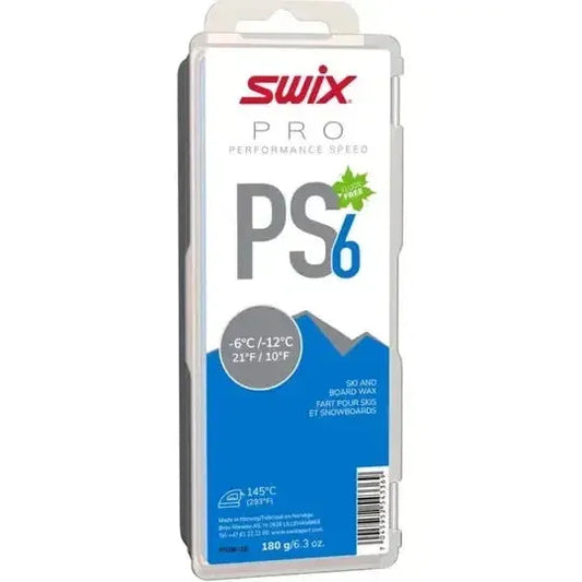 SWIX PS6 Wax (Blue -6c To -12c) 180g