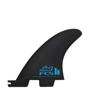 FCS II Mayhem Driver PC Carbon Quad Rear Fins - Blue