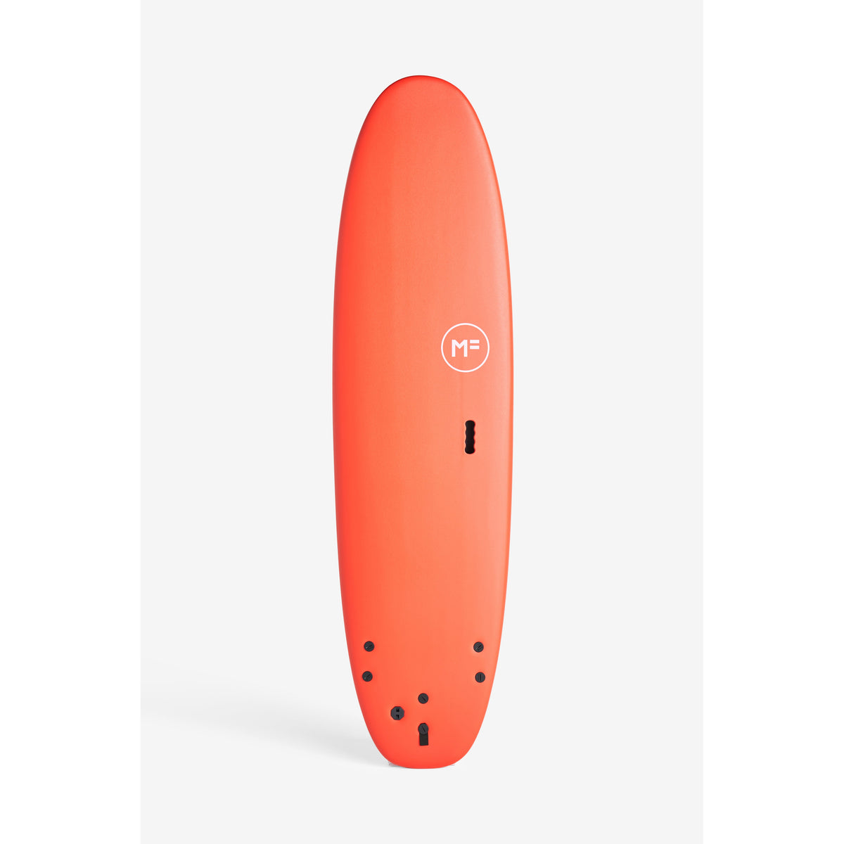 2026 MF Beastie Super Soft Red/Pink — full board, deck side, FCS II thruster