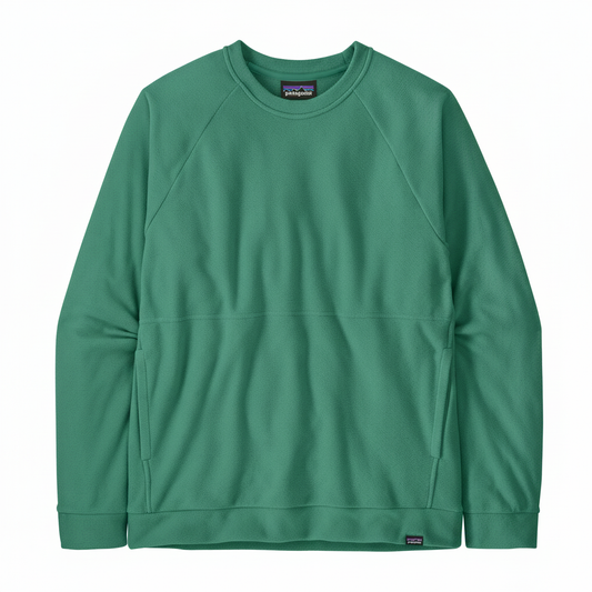 Patagonia Fleece Flat lay Green front veiw
