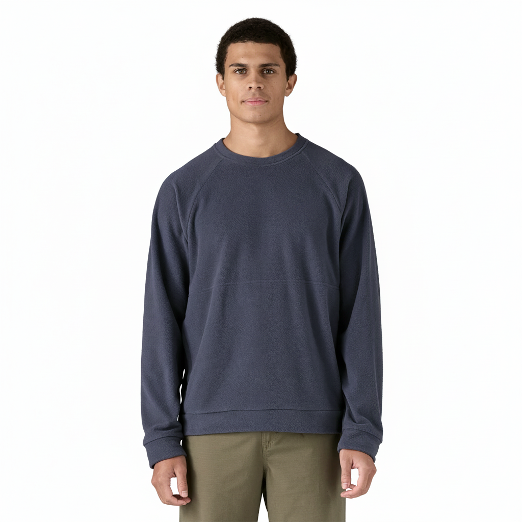 Patagonia Men's Micro D® Fleece Crewneck Front view model