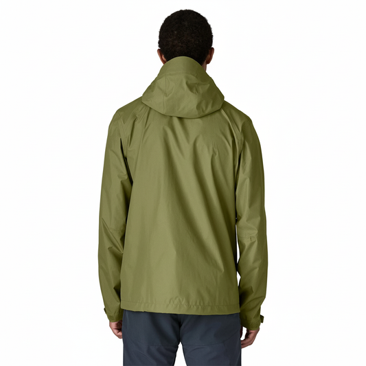 Patagonia Torrent Shell 3L Jacket - Caper Green back view