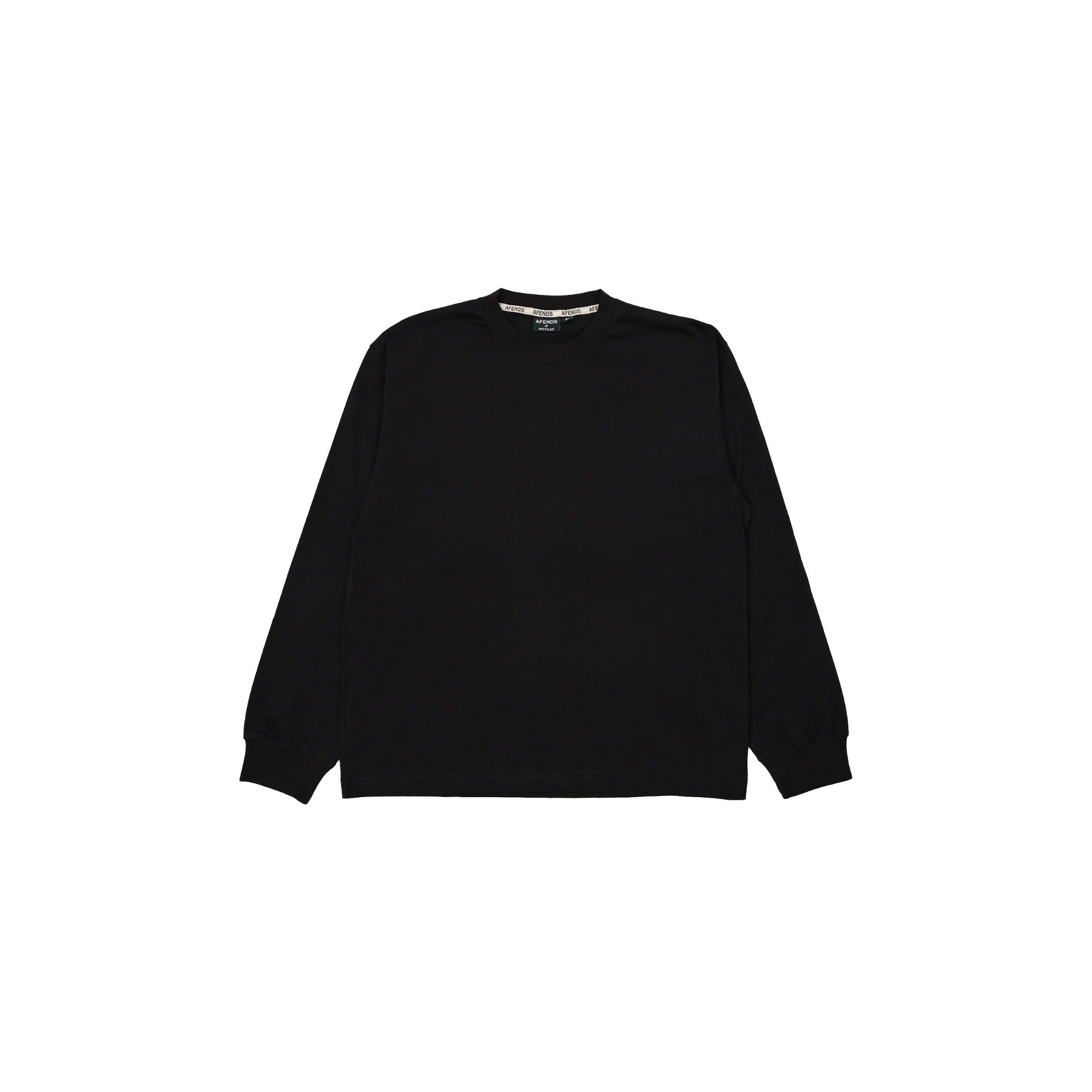 Afends Genesis Boxy Long Sleeve Tee - Black