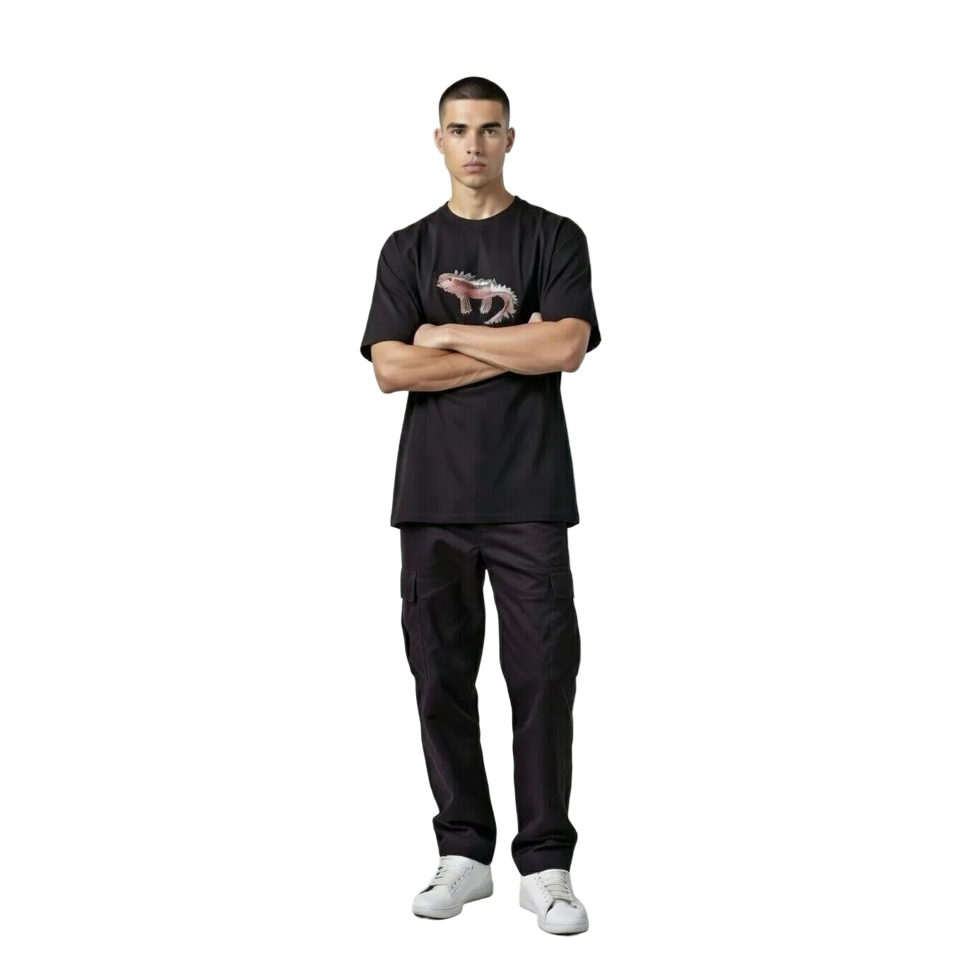 Former Adole Mens T-Shirt - Black crossed arm pose