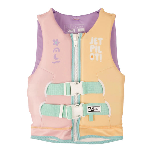 2027 Jetpilot Cause Girls F/E Youth Eco Vest - Multi