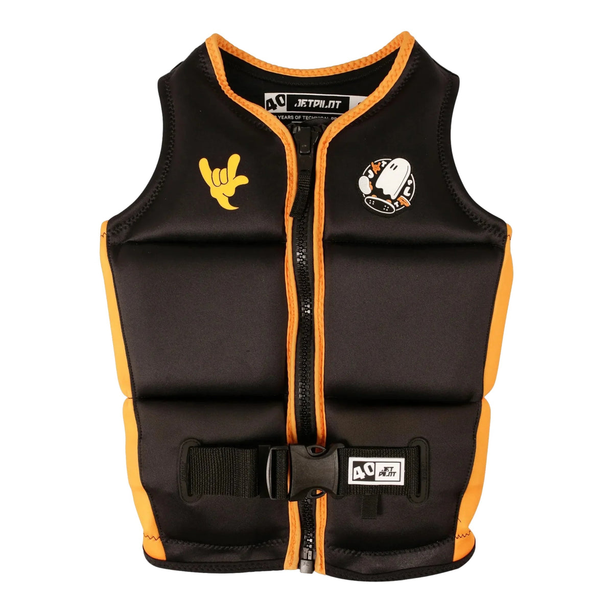 2027 Jetpilot Freeride Boys Youth Eco Vest - Black