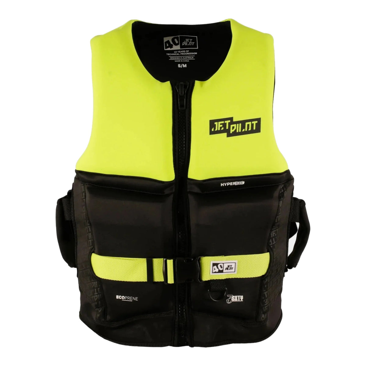 2027 Jetpilot 3SXTY Hyperflex S-Grip Vest - Yellow L50
