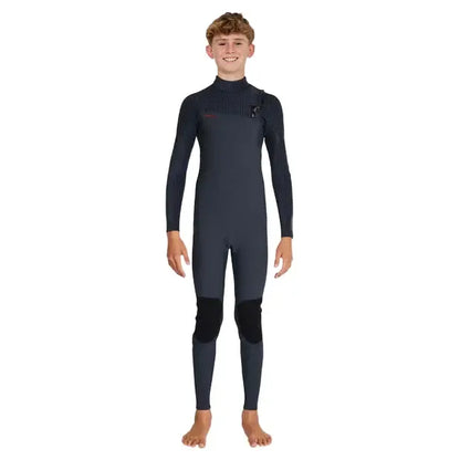 2025 O'Neill Boys Hyper Fire Chest Zip 3/2 Wetsuit - Gunmetal