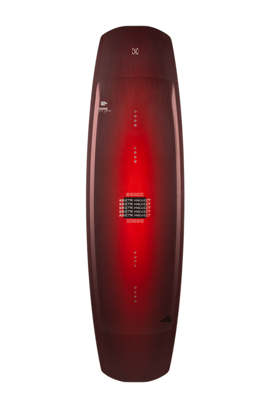2027 Ronix Kinetik Project Wakeboard Metallic Red Wine — topsheet