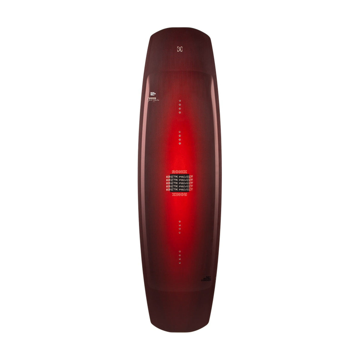 2027 Ronix Kinetik Project Wakeboard Metallic Red Wine — topsheet