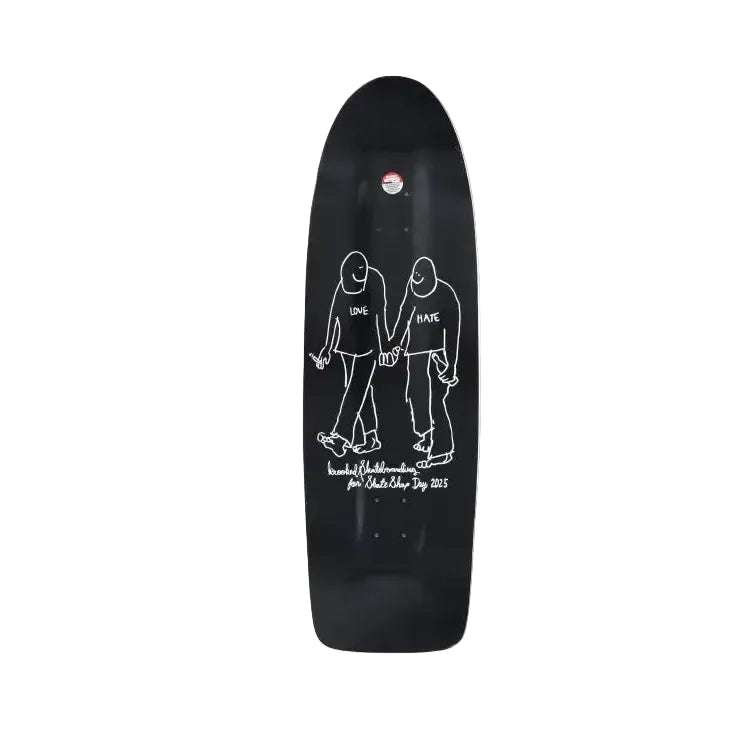 Krooked Beamer Hate SSD25 10.75 Skate Deck - Black