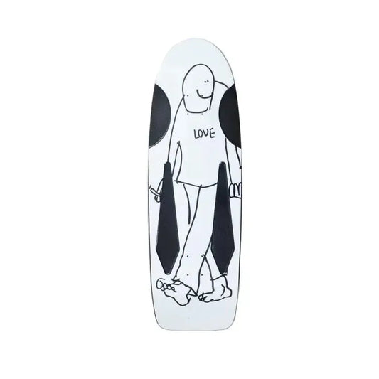 Krooked Beamer Love SSD25 10.75 Skate Deck - White