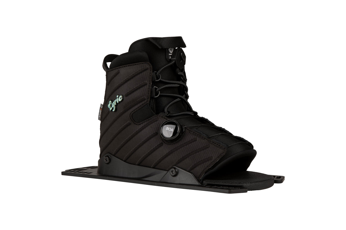 2027 Radar Lyric BOA Rear Boot Coal — angled view showing the BOA dial and women's-specific cuff