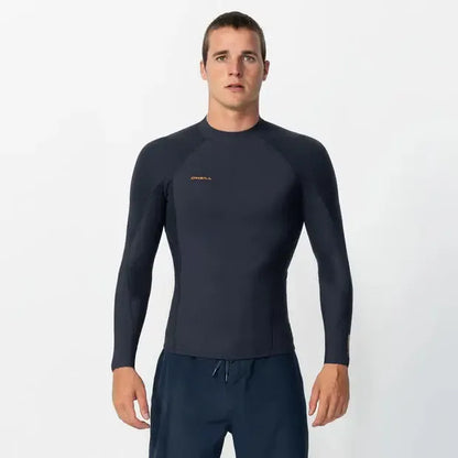 2026 O'Neill Hyperfreak LS Crew GBS 2mm Wetsuit Top - Gunmetal