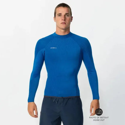 2026 O'Neill Hyperfreak LS Crew GBS 2mm Wetsuit Top - Gunmetal