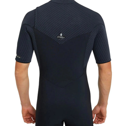 2025 O'Neill HyperFreak 2mm Short Arm Steamer Chest Zip Wetsuit - Black