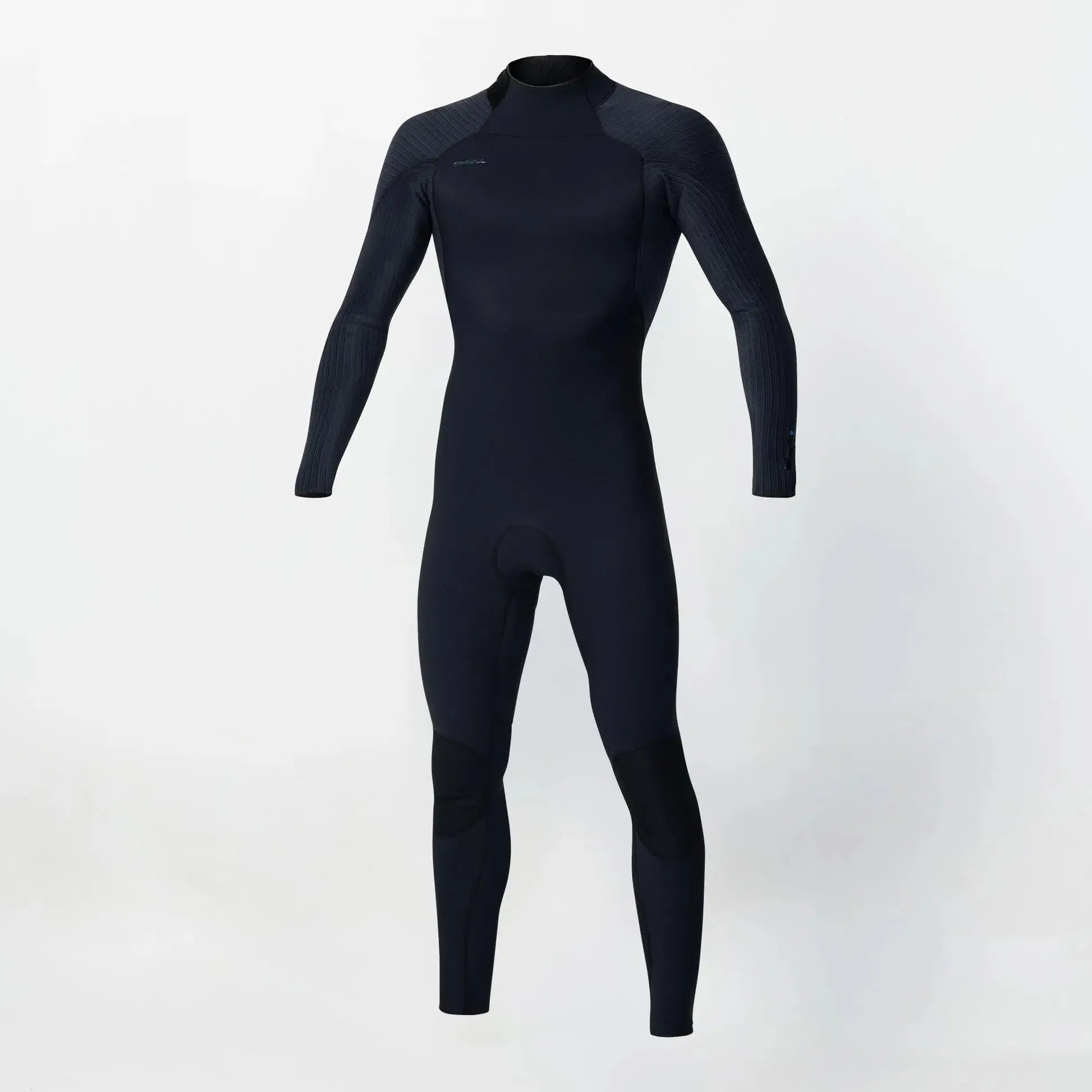 Black wetsuit on a white background